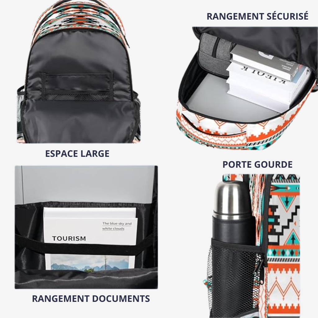 SACAVIA MEDITER – Sac à dos cabine compatible EasyJet (43×33×12 cm – 20L)