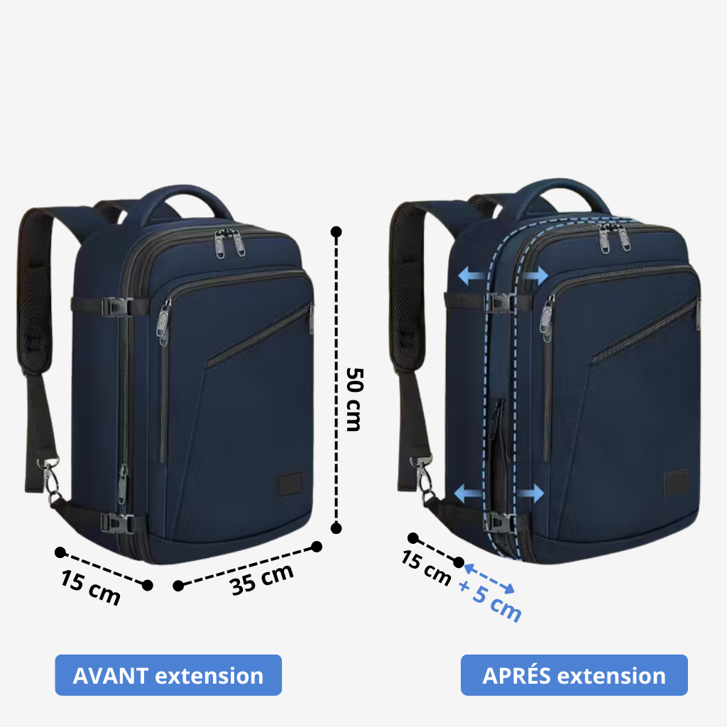 SACAVIA MATEINFLY – Sac à dos cabine EasyJet Plus (50 × 35 × 15 cm –> 20 cm - 45 L)
