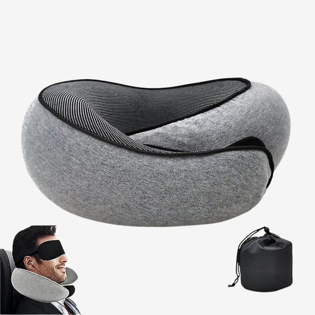 SACAVIA RELAXO – Oreiller de voyage ergonomique (Mémoire de forme)