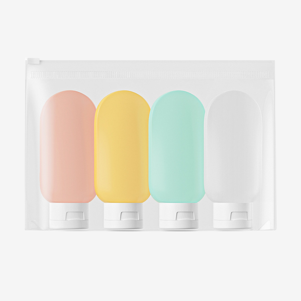 SACAVIA MINIX – Flacons rechargeables silicone (4 pièces)