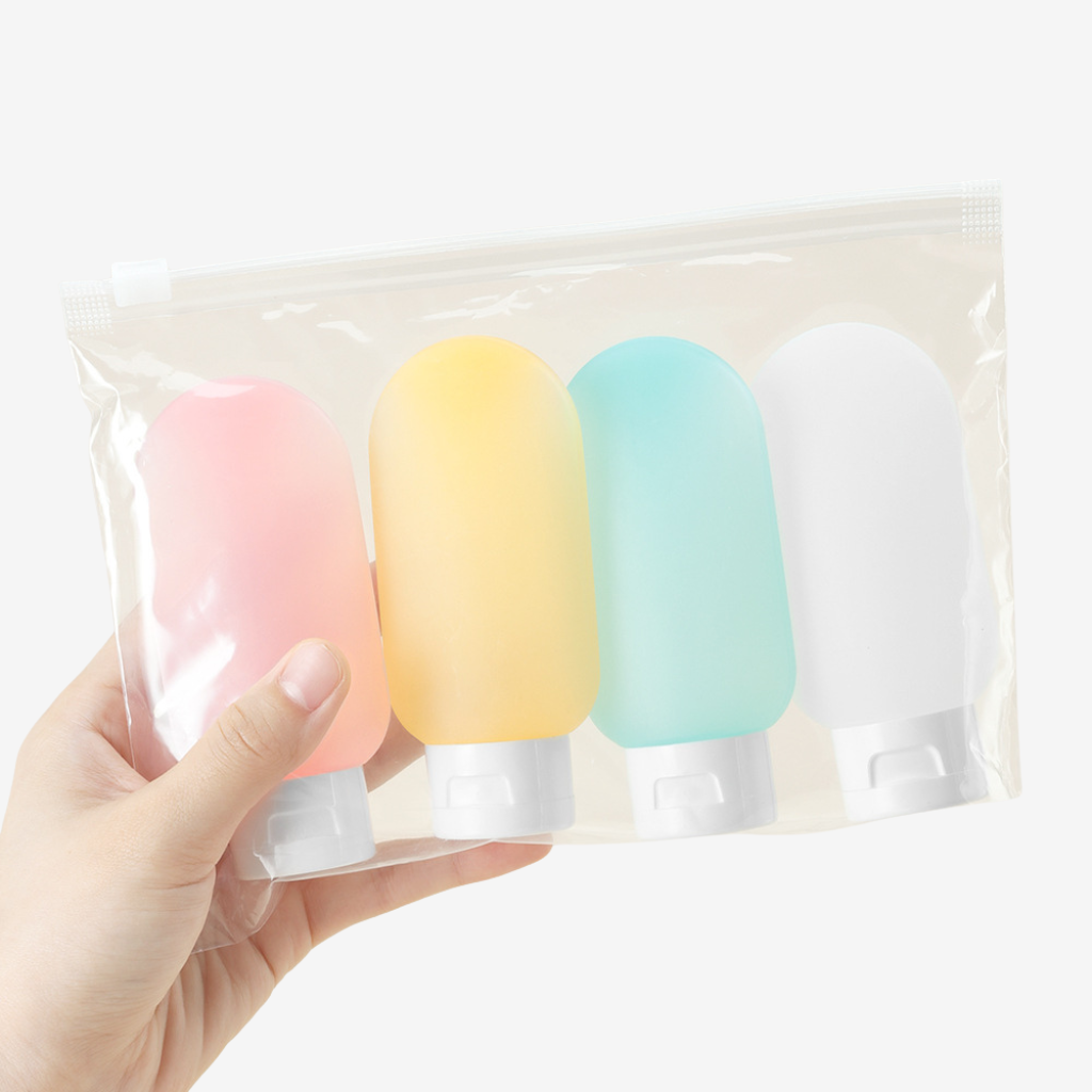 SACAVIA MINIX – Flacons rechargeables silicone (4 pièces)