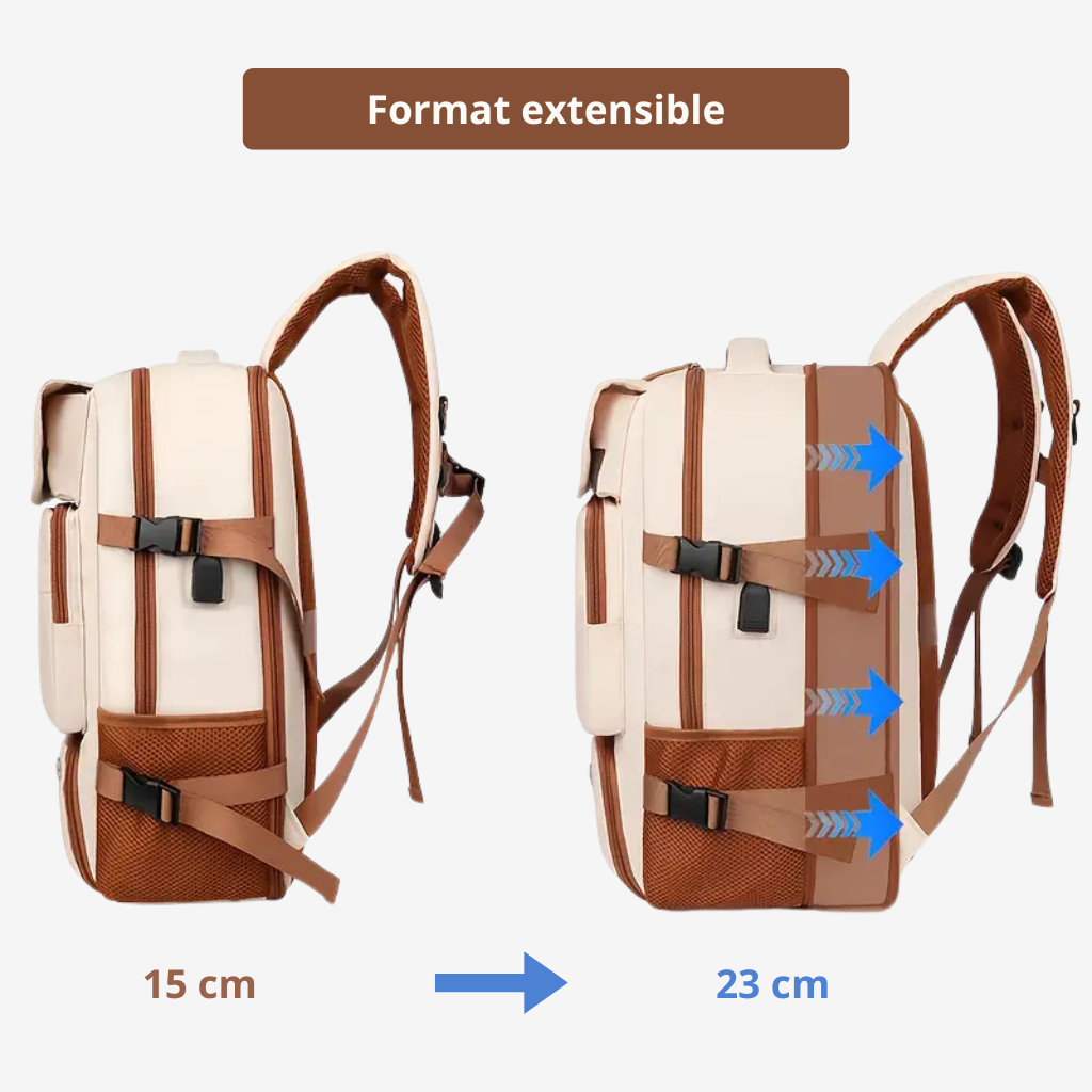SACAVIA BELLAVIA – Sac à dos extensible et organisé