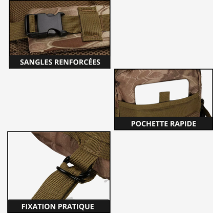 SACAVIA AIRFORCE – Sac à dos compact multi-poches