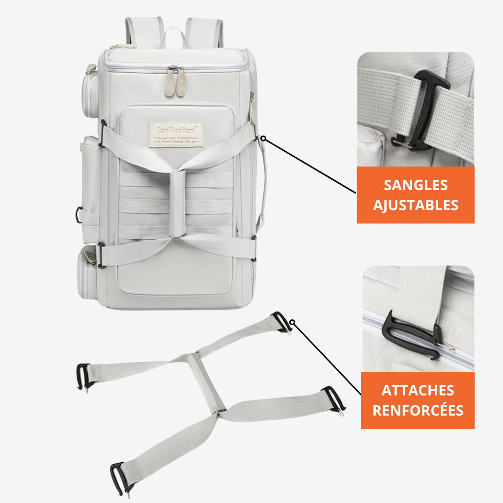 SACAVIA HARDY – Sac à dos extensible grande capacité
