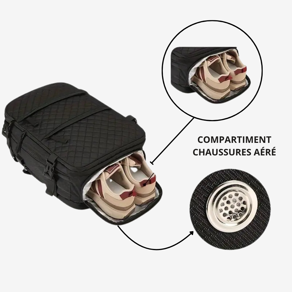 SACAVIA SILVERO – Sac à dos pratique avec compartiment chaussures