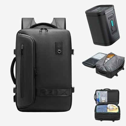 SACAVIA COMPRESSO – Sac à dos cabine compatible KLM (46×30×16 cm -> 27 cm – 55 L)