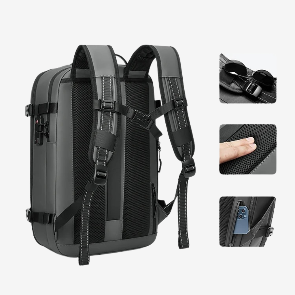 SACAVIA VENTIAX – Sac à dos cabine compatible Vueling (49×32×15 cm → 20 cm – 55 L)