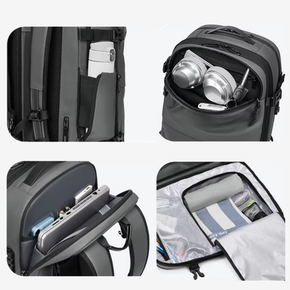 SACAVIA VENTIAX – Sac à dos cabine compatible Vueling (49×32×15 cm → 20 cm – 55 L)