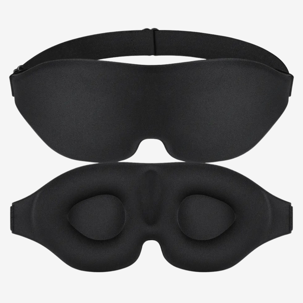 SACAVIA SOMNIX – Masque de sommeil 3D (avec 10 bouchons d’oreilles offerts)