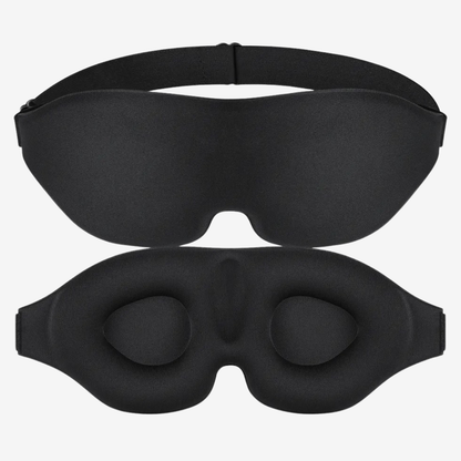 SACAVIA SOMNIX – Masque de sommeil 3D (avec 10 bouchons d’oreilles offerts)