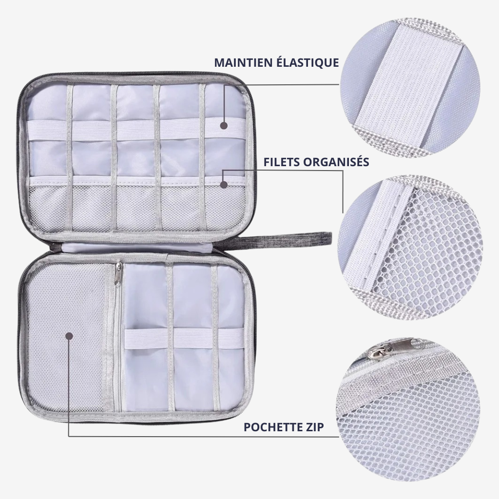 SACAVIA ELECTROX – Organisateur électronique étanche & anti-choc