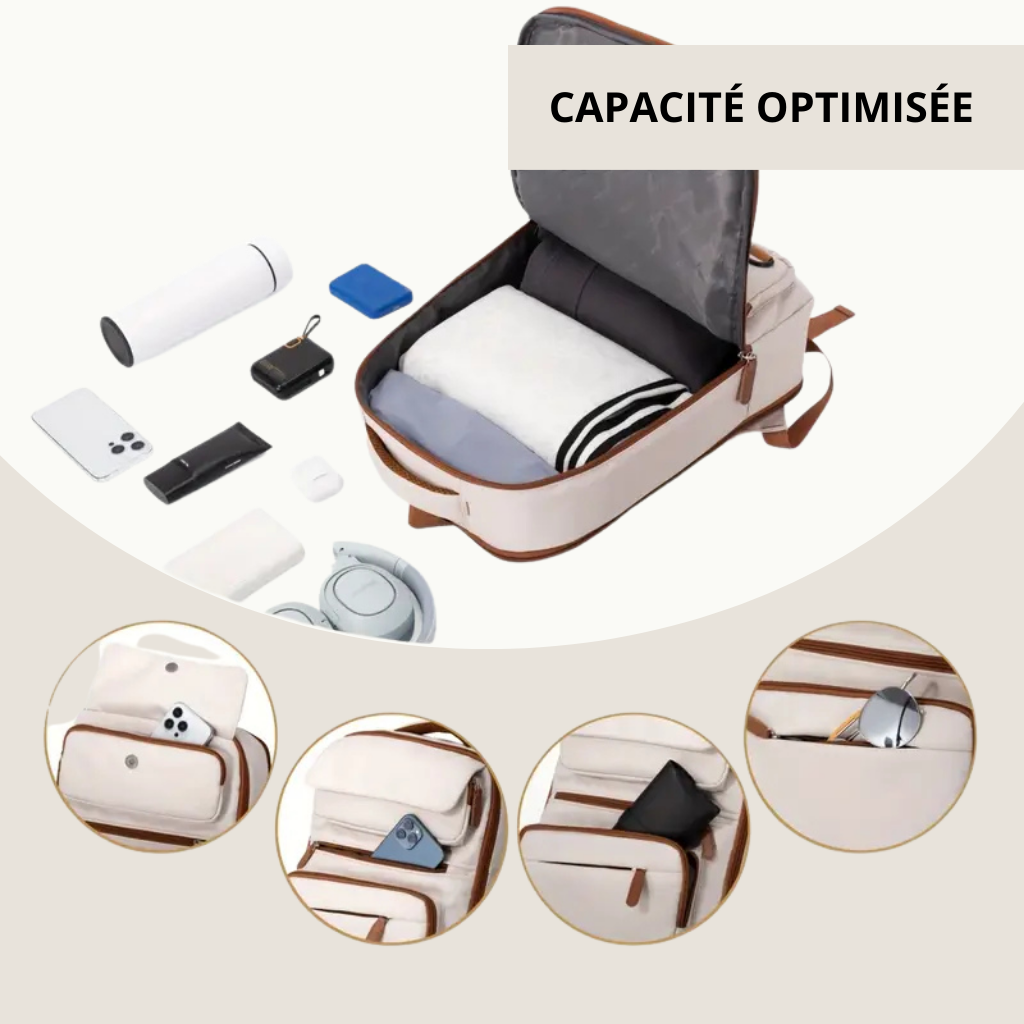 SACAVIA LIVTO – Sac à dos cabine compatible KLM (40×30×15 cm – 25L)