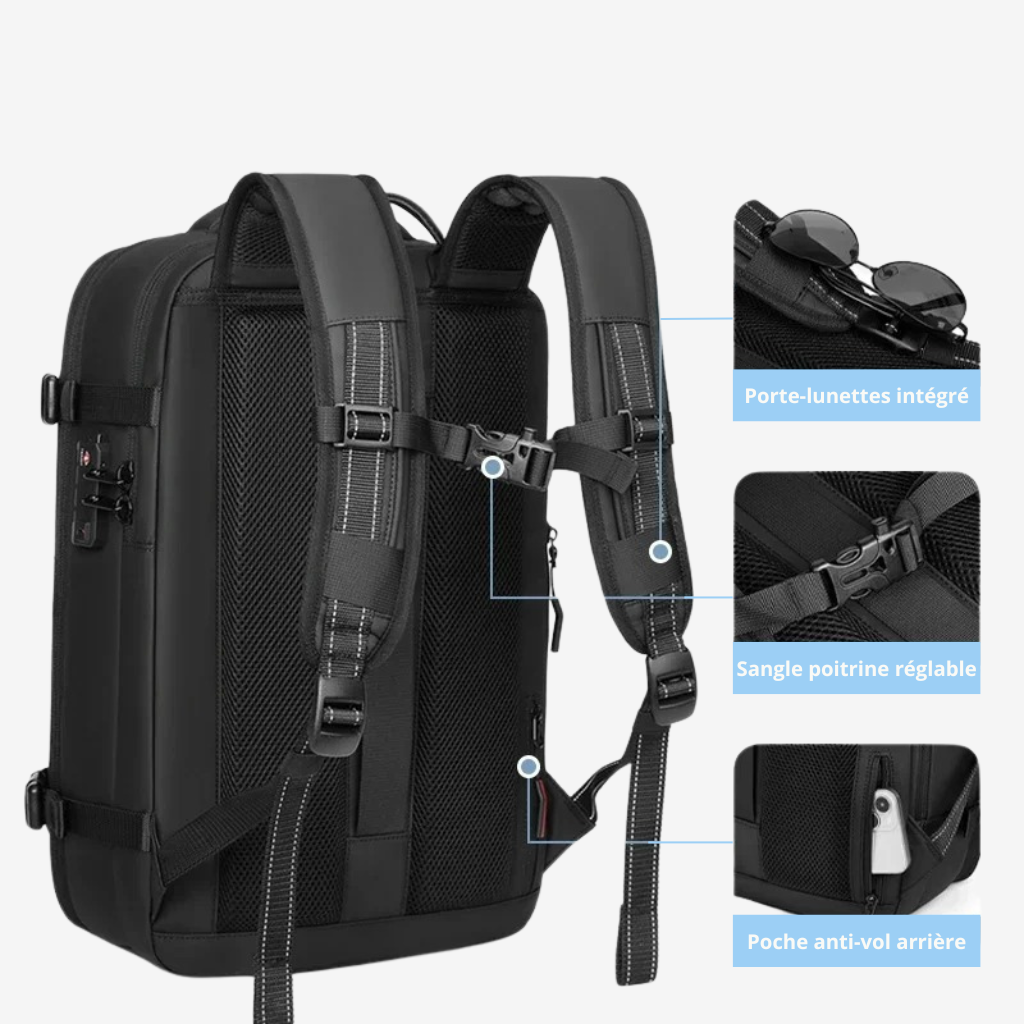 SACAVIA AEROVAC – Sac à dos cabine compressible