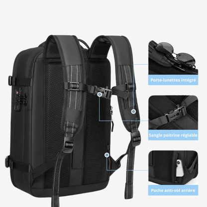 SACAVIA AEROVAC – Sac à dos cabine compressible