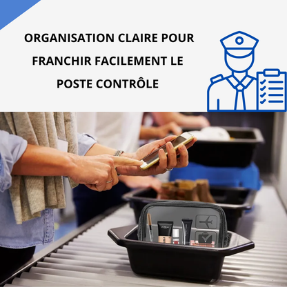 LIQUIX – Trousse transparente cabine – vue détail