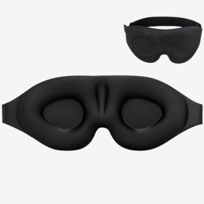 SACAVIA SOMNIX – Masque de sommeil 3D (avec 10 bouchons d’oreilles offerts)