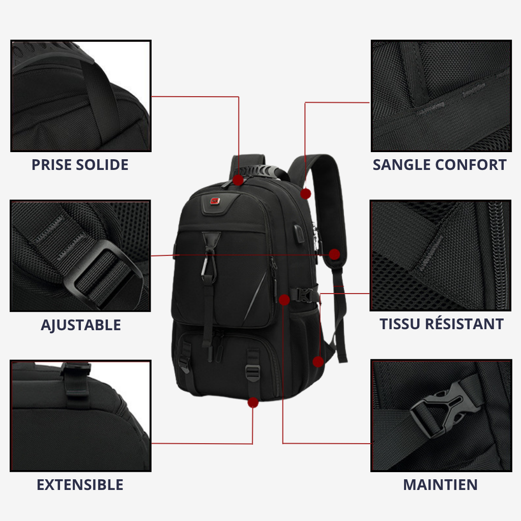 SACAVIA KIVRA – Sac à dos grande capacité et compartimenté